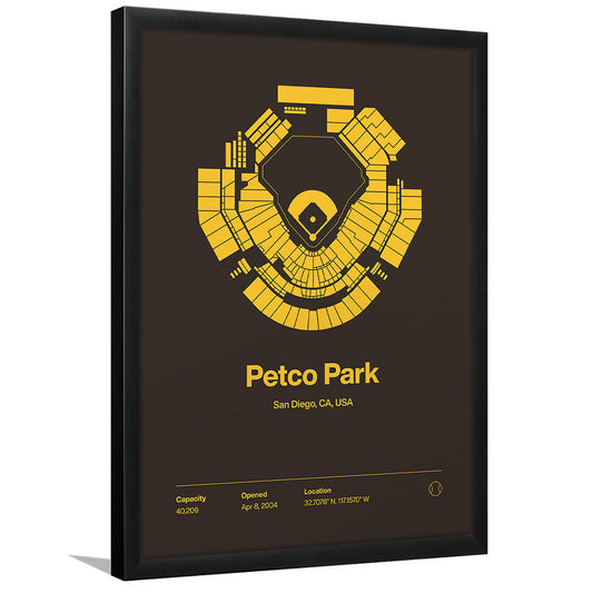 San Diego Padres Stadium Print, Petco Park Print, Gifts for him, Sport Art, Framed Art Print Wall Decor