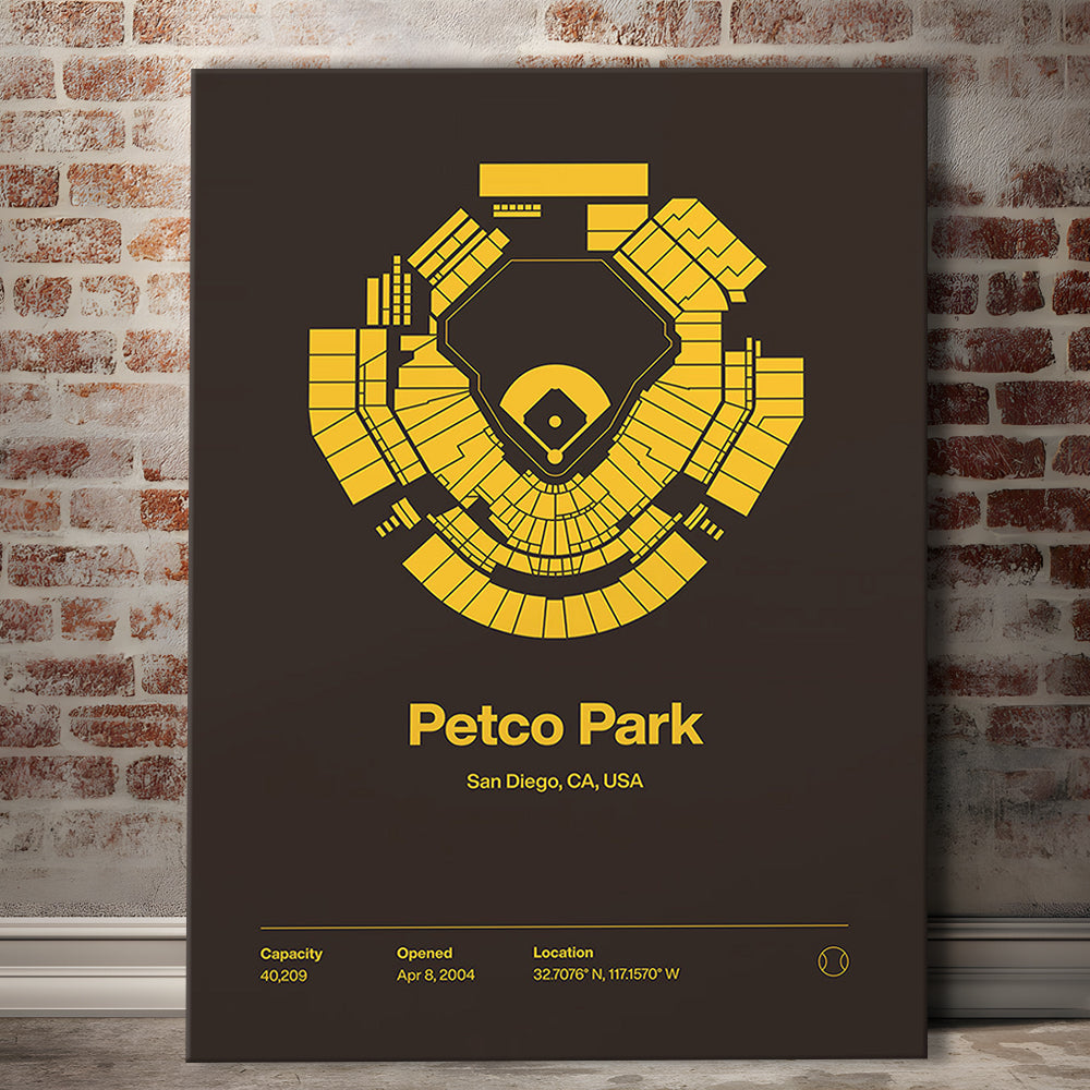 San Diego Padres Stadium Print, Petco Park Print, Fan Gifts, Sport Art, Canvas Print Wall Art