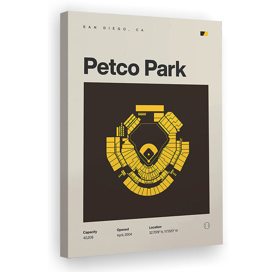 San Diego Padres Stadium Print, Petco Park Stadium Print, Fan Gifts, Sport Art, Canvas Print Wall Art