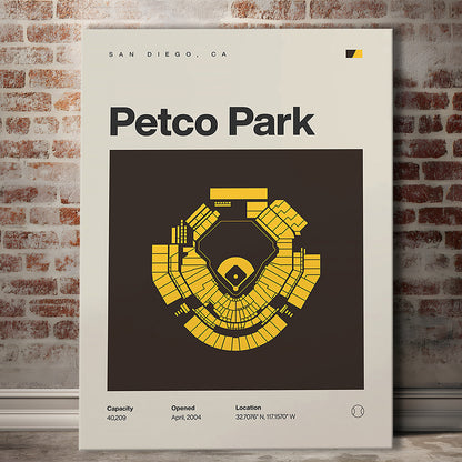 San Diego Padres Stadium Print, Petco Park Stadium Print, Fan Gifts, Sport Art, Canvas Print Wall Art