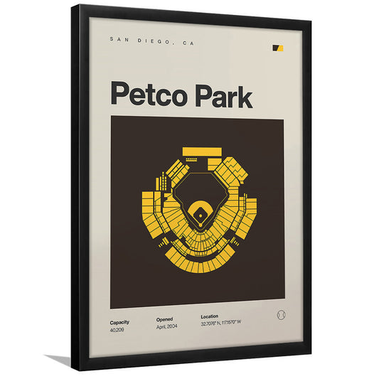 San Diego Padres Stadium Print, Petco Park Stadium Print, Gifts for him, Sport Art, Framed Art Print Wall Decor