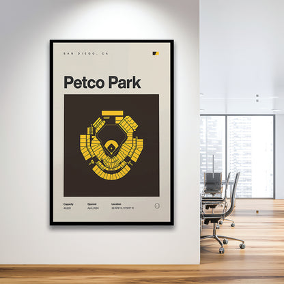 San Diego Padres Stadium Print, Petco Park Stadium Print, Gifts for him, Sport Art, Framed Art Print Wall Decor