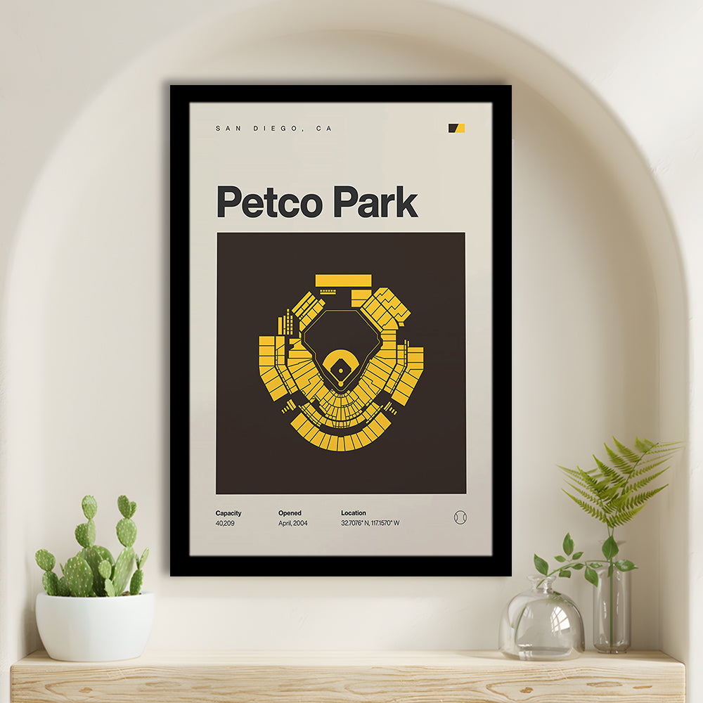 San Diego Padres Stadium Print, Petco Park Stadium Print, Gifts for him, Sport Art, Framed Art Print Wall Decor