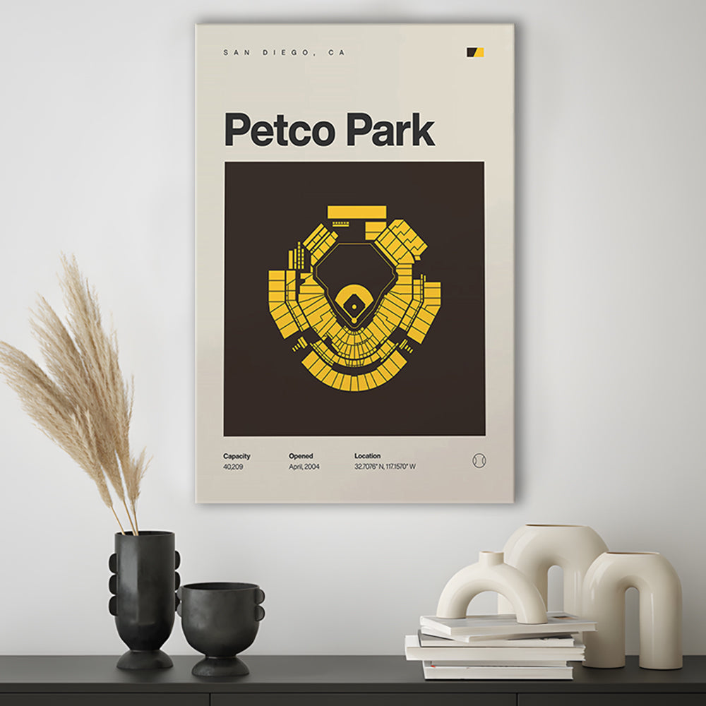 San Diego Padres Stadium Print, Petco Park Stadium Print, Fan Gifts, Sport Art, Canvas Print Wall Art