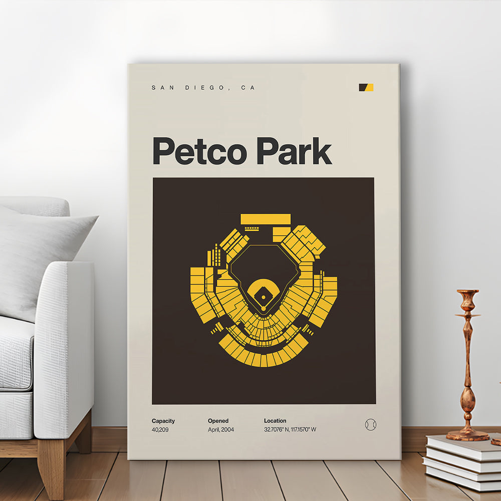 San Diego Padres Stadium Print, Petco Park Stadium Print, Fan Gifts, Sport Art, Canvas Print Wall Art