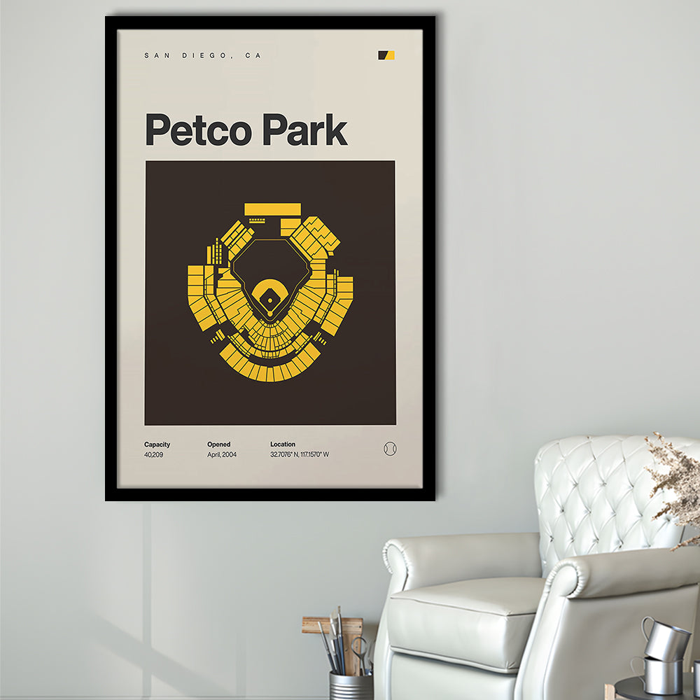 San Diego Padres Stadium Print, Petco Park Stadium Print, Gifts for him, Sport Art, Framed Art Print Wall Decor