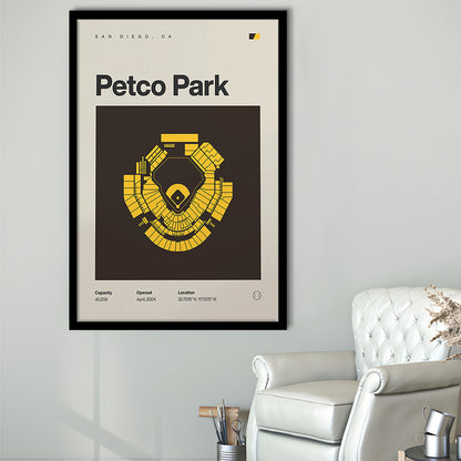 San Diego Padres Stadium Print, Petco Park Stadium Print, Gifts for him, Sport Art, Framed Art Print Wall Decor
