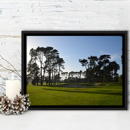 San Francisco GC Courses Beauty, Floating Framed Canvas Print Wall Art