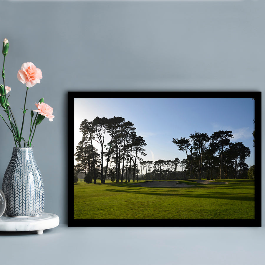 San Francisco GC Courses Beauty, Framed Art Print Wall Decor, Picture Framed