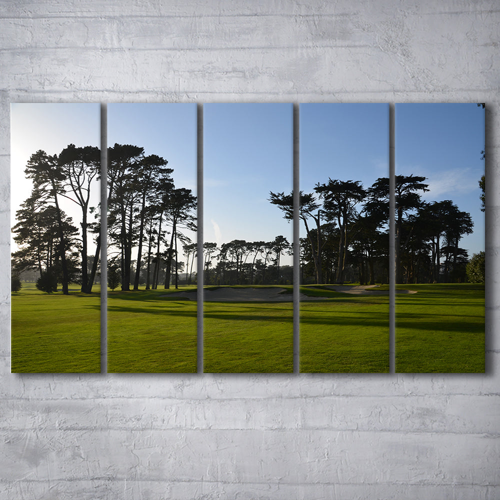 San Francisco GC Courses Beauty, Golf Art Print, Extra Large Canvas Print Wall Art