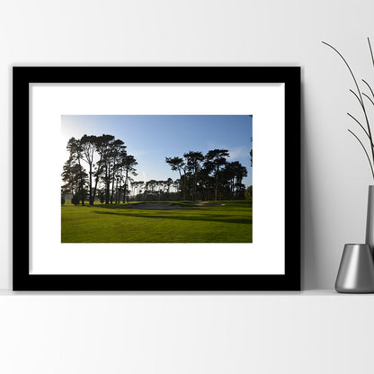 San Francisco GC Courses Beauty, Goft Art Print, Framed Art Print White Border Wall Decor