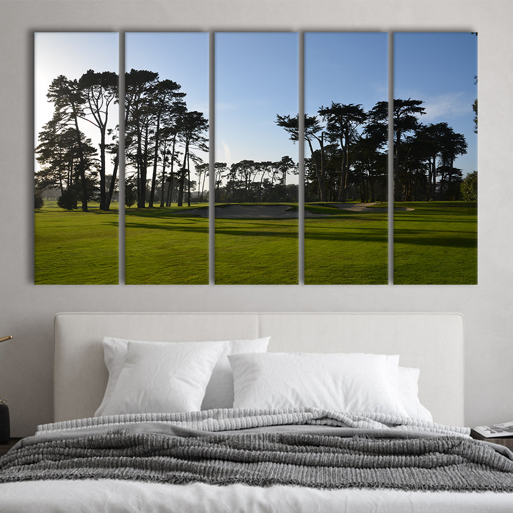 San Francisco GC Courses Beauty, Golf Art Print, Extra Large Canvas Print Wall Art