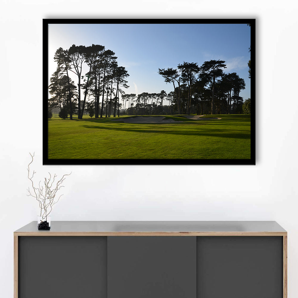 San Francisco GC Courses Beauty, Framed Art Print Wall Decor, Picture Framed