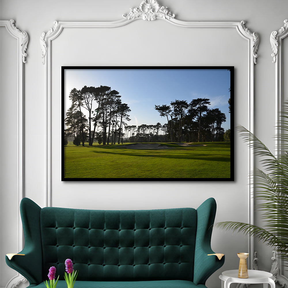 San Francisco GC Courses Beauty, Framed Art Print Wall Decor, Picture Framed