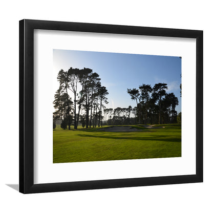 San Francisco GC Courses Beauty, Goft Art Print, Framed Art Print White Border Wall Decor