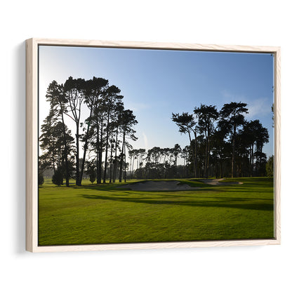 San Francisco GC Courses Beauty, Floating Framed Canvas Print Wall Art