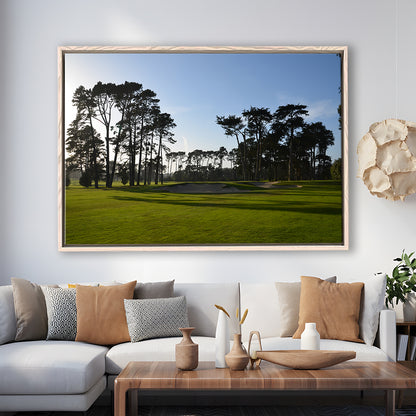 San Francisco GC Courses Beauty, Floating Framed Canvas Print Wall Art