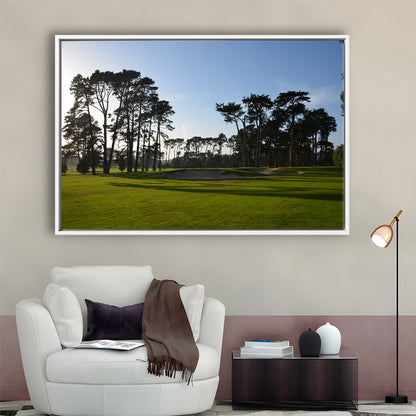 San Francisco GC Courses Beauty, Floating Framed Canvas Print Wall Art