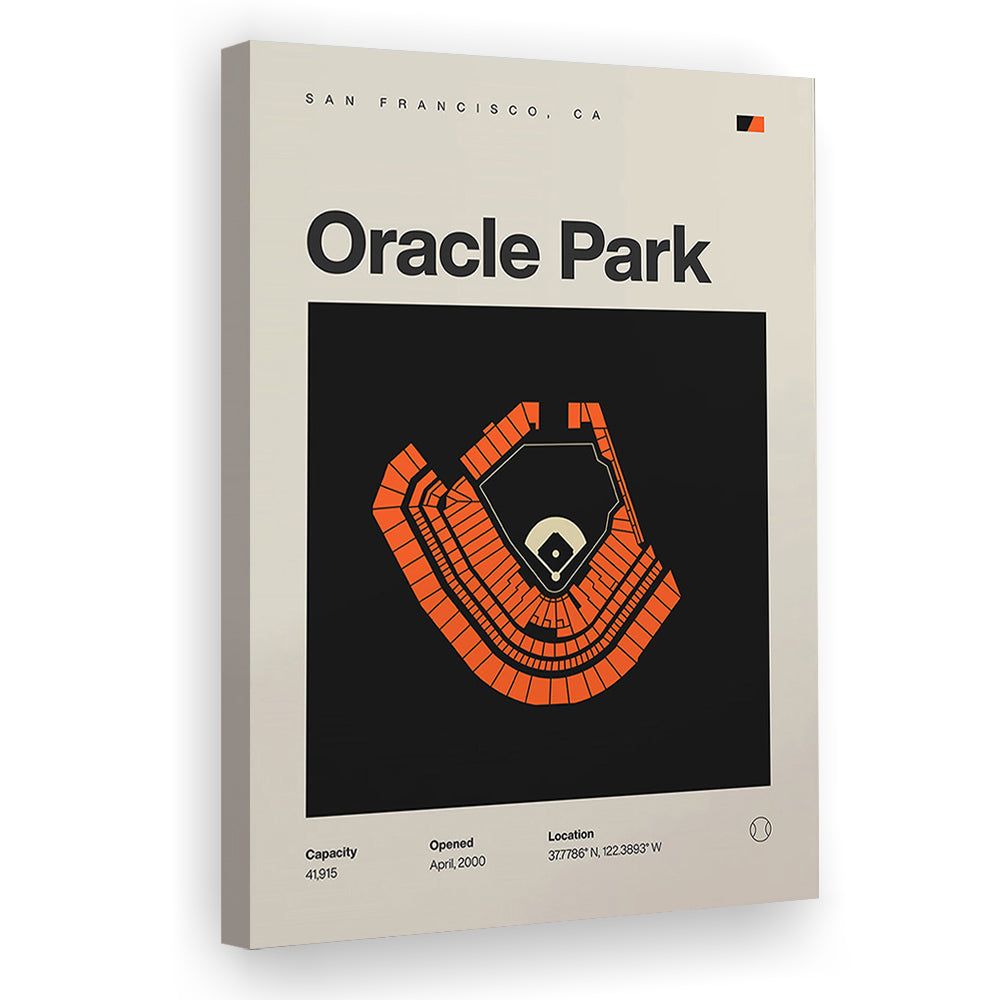 San Francisco Giants Stadium Print, Oracle Park Stadium Print, Fan Gifts, Sport Art, Canvas Print Wall Art