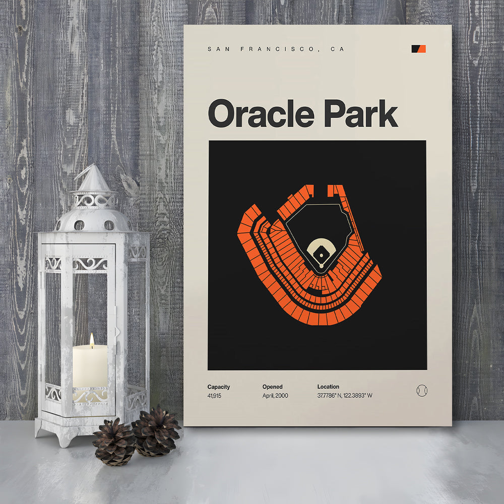 San Francisco Giants Stadium Print, Oracle Park Stadium Print, Fan Gifts, Sport Art, Canvas Print Wall Art