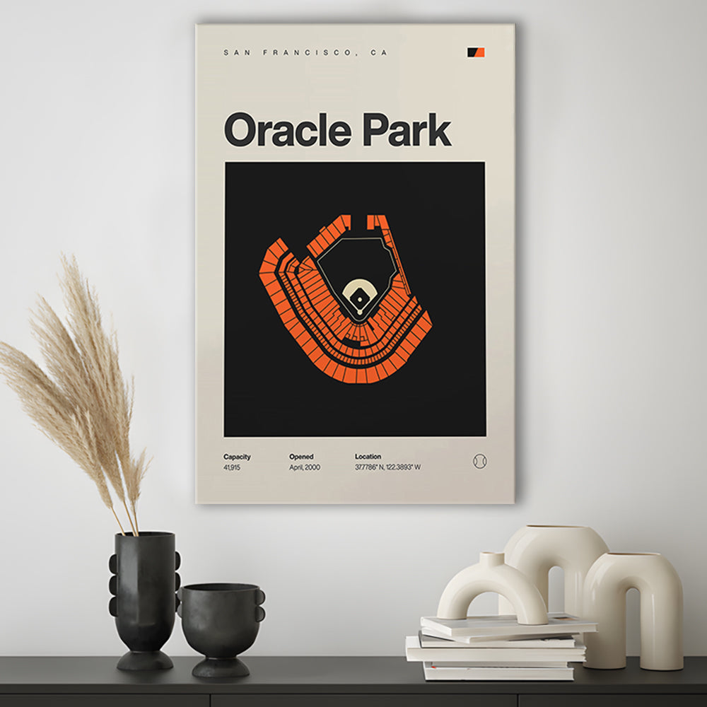 San Francisco Giants Stadium Print, Oracle Park Stadium Print, Fan Gifts, Sport Art, Canvas Print Wall Art