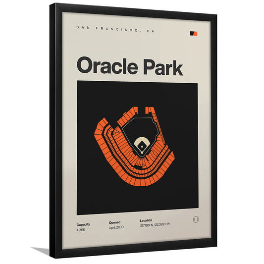 San Francisco Giants Stadium Print, Oracle Park Stadium Print, Gifts for him, Sport Art, Framed Art Print Wall Decor