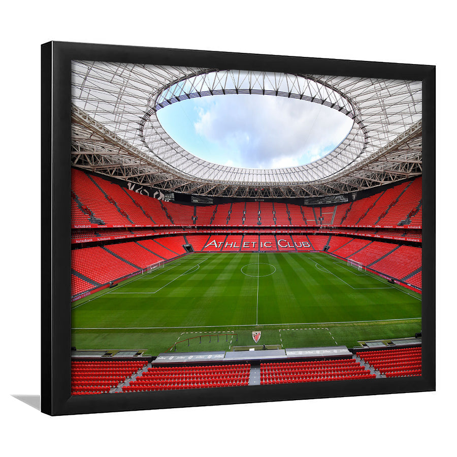 San Mames Stadium, Stadium Canvas, Sport Art, Gift for him, Framed Art Print Wall Decor, Picture Framed