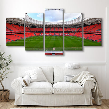 San Mames Stadium, Stadium Canvas, Sport Art, Gift for him, 5 Panel, Large Canvas, Canvas Print Wall Art