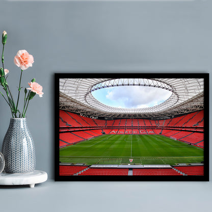 San Mames Stadium, Stadium Canvas, Sport Art, Gift for him, Framed Art Print Wall Decor, Picture Framed