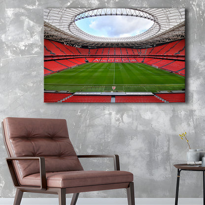 San Mames Stadium, Stadium Canvas, Sport Art, Gift for him, Man Cave Decor, Art Print, Canvas Print Wall Art