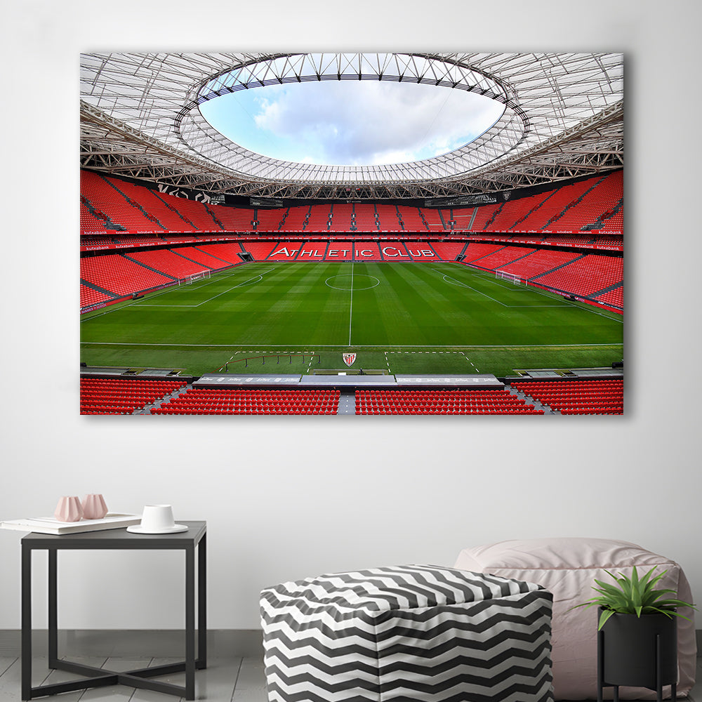 San Mames Stadium, Stadium Canvas, Sport Art, Gift for him, Man Cave Decor, Art Print, Canvas Print Wall Art