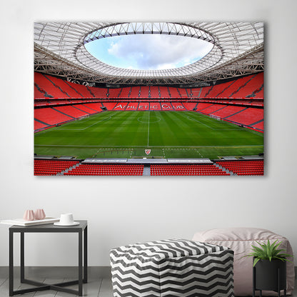 San Mames Stadium, Stadium Canvas, Sport Art, Gift for him, Man Cave Decor, Art Print, Canvas Print Wall Art