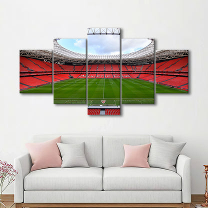 San Mames Stadium, Stadium Canvas, Sport Art, Gift for him, 5 Panel, Large Canvas, Canvas Print Wall Art