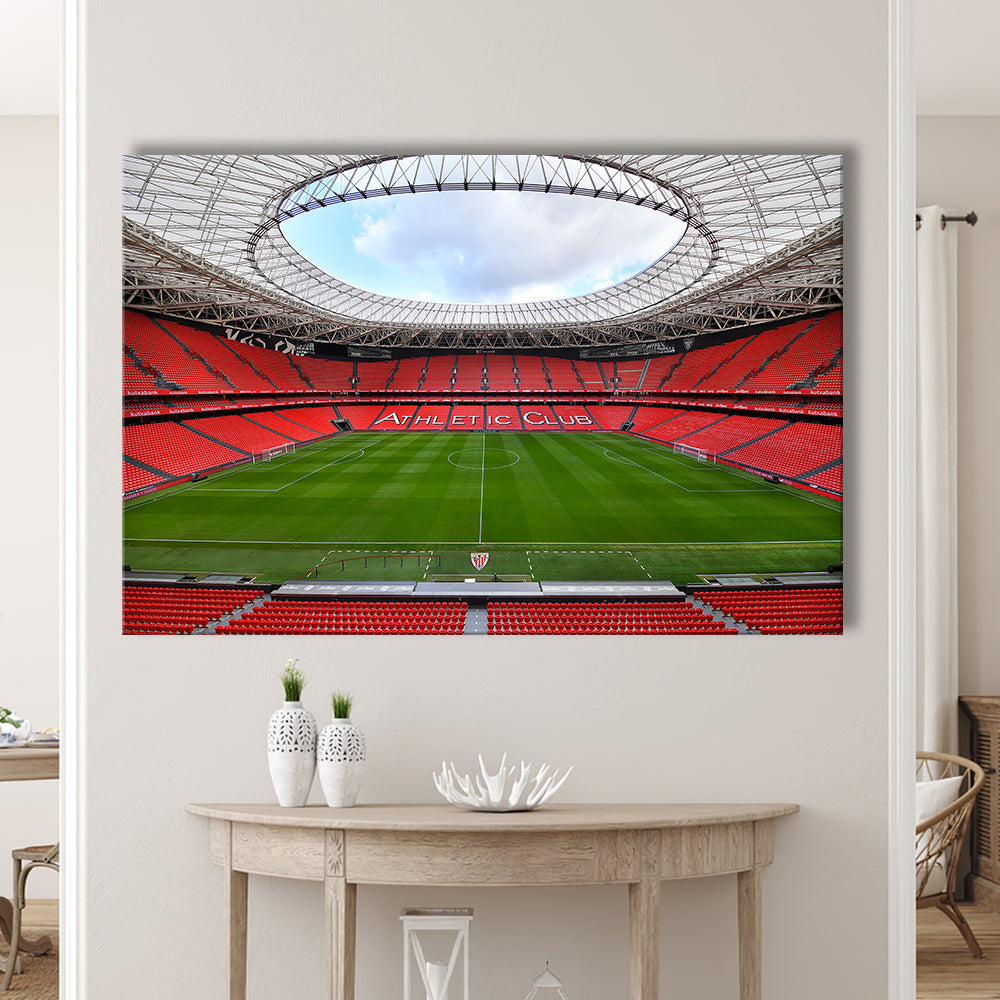 San Mames Stadium, Stadium Canvas, Sport Art, Gift for him, Man Cave Decor, Art Print, Canvas Print Wall Art