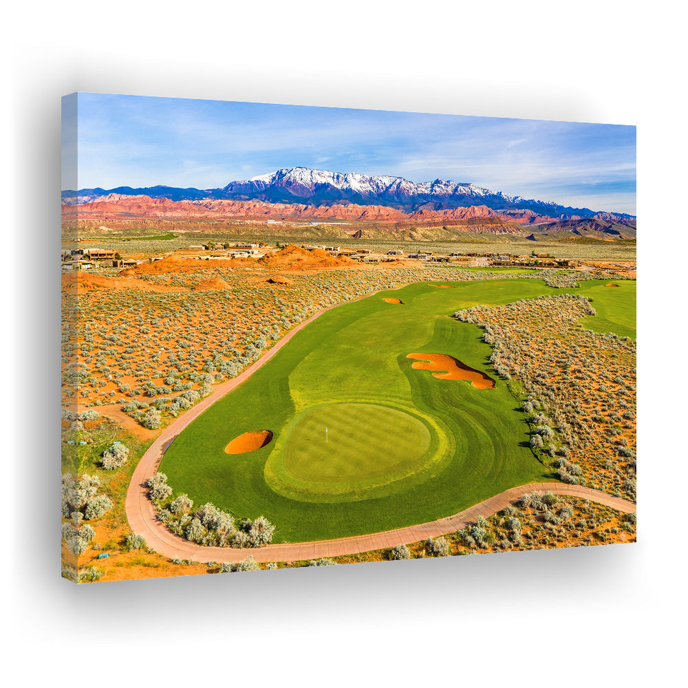 Sand Hollow Golf Course, Hole 4 Fine Art, Golf Art Print,Gifts Golf Lover