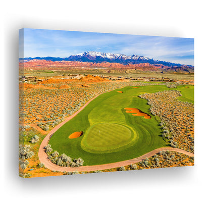 Sand Hollow Golf Course, Hole 4 Fine Art, Golf Art Print,Gifts Golf Lover