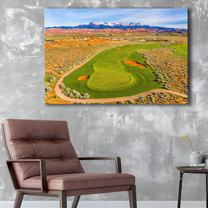 Sand Hollow Golf Course, Hole 4 Fine Art, Golf Art Print,Gifts Golf Lover
