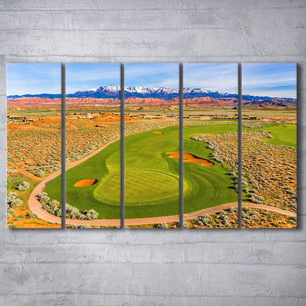 Sand Hollow Golf Course, Hole 4 Fine Art, Golf Art Print, Extra Large Canvas Print Wall Art