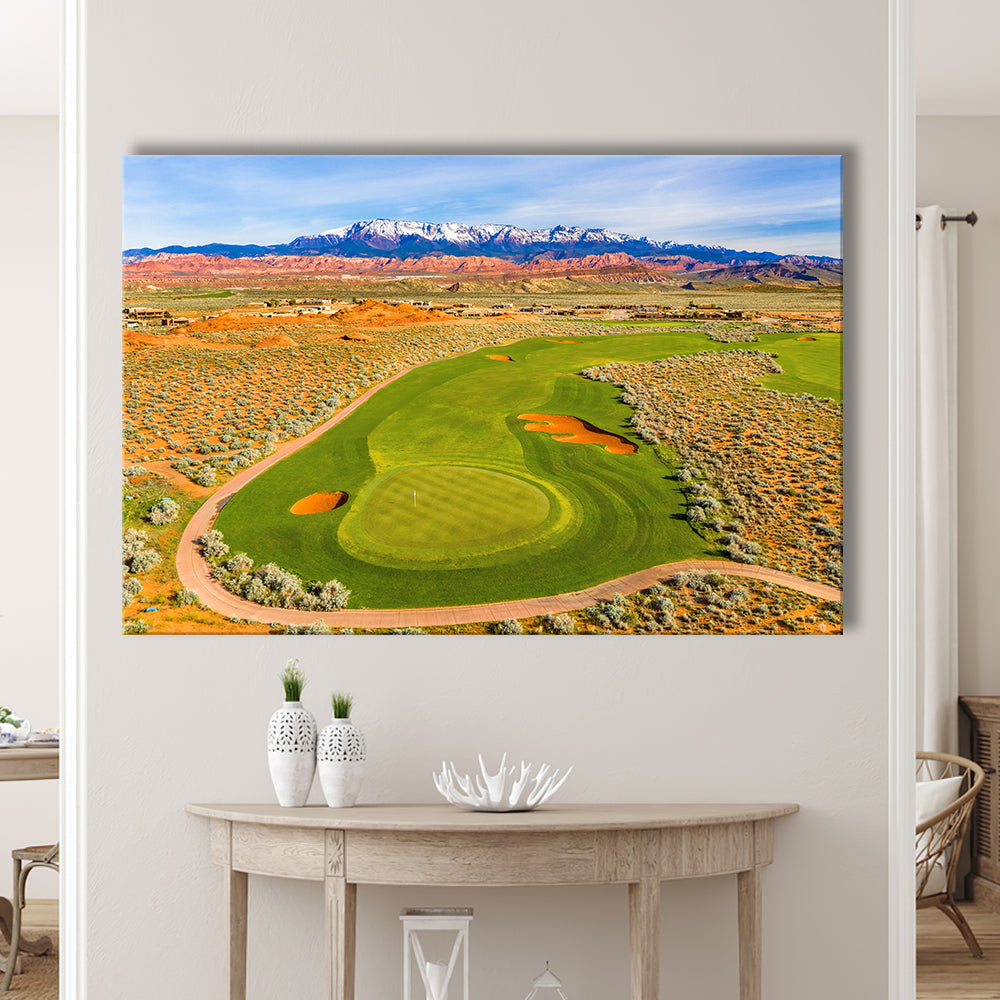 Sand Hollow Golf Course, Hole 4 Fine Art, Golf Art Print,Gifts Golf Lover