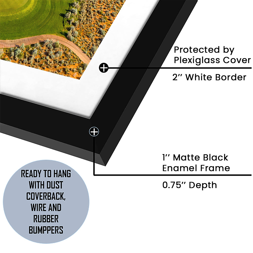 Sand Hollow Golf Course, Hole 4 Fine Art, Goft Art Print, Framed Art Print White Border Wall Decor