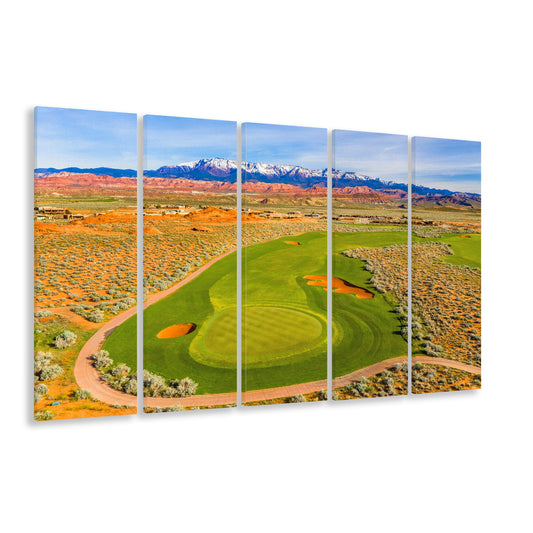 Sand Hollow Golf Course, Hole 4 Fine Art, Golf Art Print, Extra Large Canvas Print Wall Art