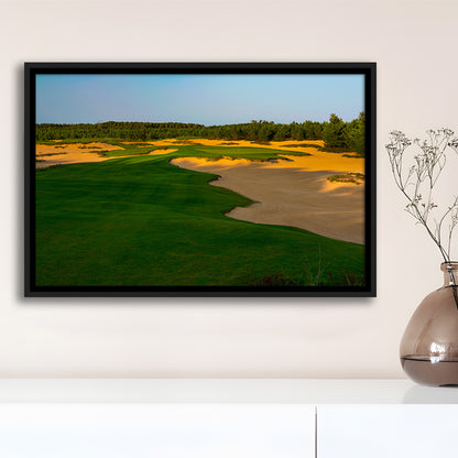 Sand Valley Golf Resort, Mammoth Dunes Course Hole 07, Nekoosa, Wisconsin, Framed Canvas Print Wall Art