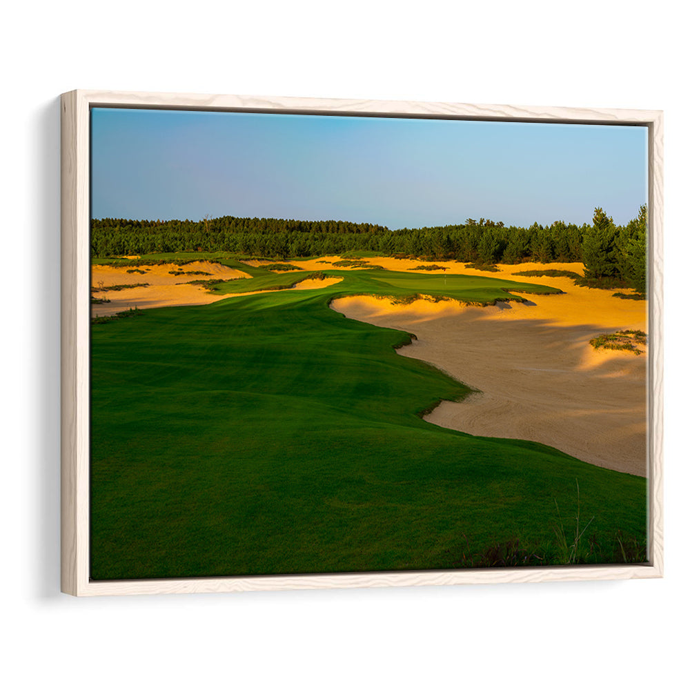 Sand Valley Golf Resort, Mammoth Dunes Course Hole 07, Nekoosa, Wisconsin, Framed Canvas Print Wall Art