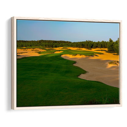 Sand Valley Golf Resort, Mammoth Dunes Course Hole 07, Nekoosa, Wisconsin, Framed Canvas Print Wall Art