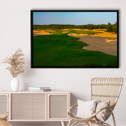 Sand Valley Golf Resort, Mammoth Dunes Course Hole 07, Nekoosa, Wisconsin, Framed Canvas Print Wall Art