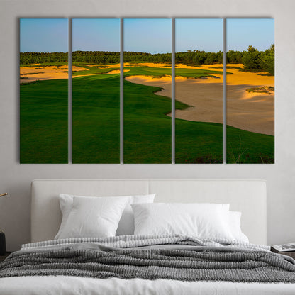 Sand Valley Golf Resort, Mammoth Dunes Course Hole 07, Nekoosa, Wisconsin, Extra Large Canvas Print Wall Art