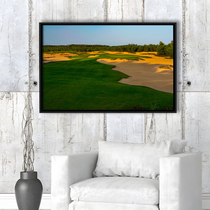 Sand Valley Golf Resort, Mammoth Dunes Course Hole 07, Nekoosa, Wisconsin, Framed Canvas Print Wall Art