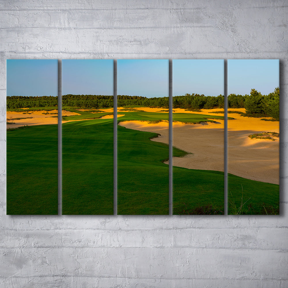 Sand Valley Golf Resort, Mammoth Dunes Course Hole 07, Nekoosa, Wisconsin, Extra Large Canvas Print Wall Art