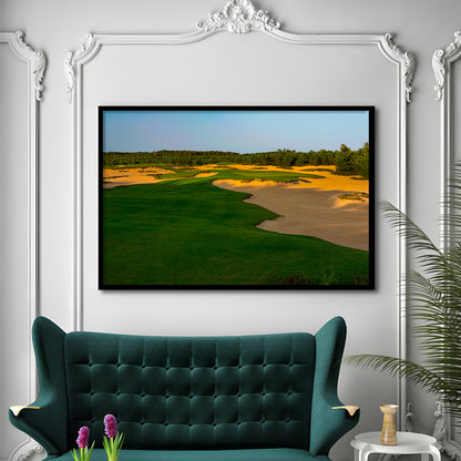 Sand Valley Golf Resort, Mammoth Dunes Course Hole 07, Nekoosa, Wisconsin, Framed Art Print Wall Decor, Picture Framed