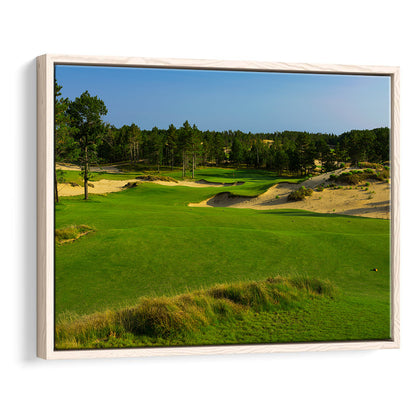 Sand Valley Golf Resort, Mammoth Dunes Course Hole 16, Nekoosa, Wisconsin, Framed Canvas Print Wall Art
